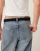 Accessorize Accessorize silver-tone buckle suede belt in black - 3