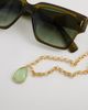 Accessorize Accessorize single faux gem pendant necklace in green - 2