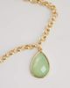 Accessorize Accessorize single faux gem pendant necklace in green - 3
