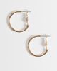 Accessorize Accessorize small simple hoop in gold - 1