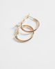 Accessorize Accessorize small simple hoop in gold - 4