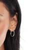 Accessorize Accessorize small simple hoop in silver - 1