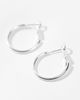 Accessorize Accessorize small simple hoop in silver - 3