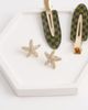 Accessorize Accessorize sparkle starfish stud earrings in gold tone - 2