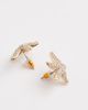 Accessorize Accessorize sparkle starfish stud earrings in gold tone - 4