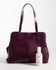 Accessorize Accessorize split shoulder bag with webbing crossbody strap in burgundy-Red - 2