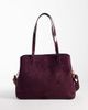 Accessorize Accessorize split shoulder bag with webbing crossbody strap in burgundy-Red - 4