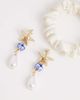 Accessorize Accessorize starfish beaded faux pearl drop earrings in gold tone - 2