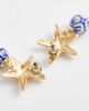 Accessorize Accessorize starfish beaded faux pearl drop earrings in gold tone - 4