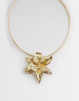 Accessorize Accessorize statement flower torque necklace in gold