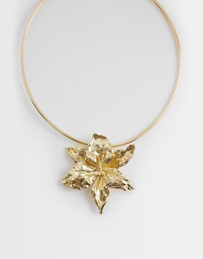 Accessorize Accessorize statement flower torque necklace in gold