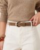 Accessorize Accessorize stitch detailing buckle belt in brown - 1