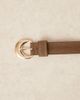 Accessorize Accessorize stitch detailing buckle belt in brown - 2