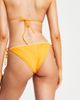 Accessorize Accessorize string tie side bikini bottom in orange - 3