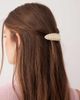 Accessorize Accessorize studded barrette hair clip in cream-White - 1