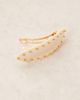 Accessorize Accessorize studded barrette hair clip in cream-White - 2