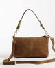 Accessorize Accessorize suede handheld shoulder bag with crossbody strap in tan-Brown - 3