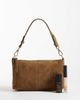 Accessorize Accessorize suede handheld shoulder bag with crossbody strap in tan-Brown - 4