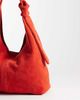 Accessorize Accessorize suede knot detail shoulder bag in orange - 4