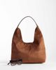 Accessorize Accessorize suedette slouch shoulder bag in camel-Neutral - 2