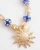 Accessorize Accessorize sun charm riviera beaded neckalce in blue - 3
