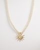 Accessorize Accessorize sunshine twisted cord necklace in gold tone - 1