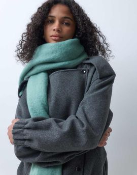 Accessorize Accessorize superfluffy blanket scarf in turquoise green