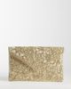 Accessorize Accessorize tilly envelope clutch in gold - 1