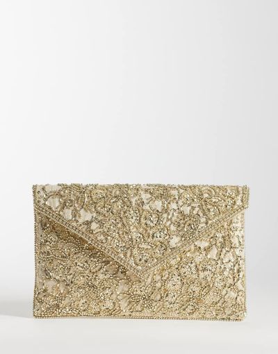 Accessorize Accessorize tilly envelope clutch in gold