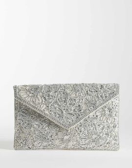 Accessorize Accessorize tilly envelope clutch in silver