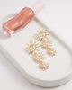 Accessorize Accessorize triple sun long drop earrings in gold tone - 2