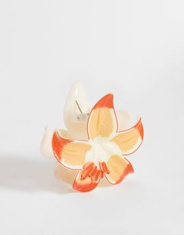 Accessorize Accessorize tropical lily flower claw clip in orange