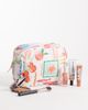 Accessorize Accessorize vacation print quilted makeup bag in multi - 2
