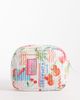 Accessorize Accessorize vacation print quilted makeup bag in multi - 3