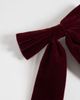 Accessorize Accessorize velvet hair bow in burgundy-RED - 2