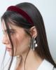 Accessorize Accessorize velvet headband in burgundy-RED - 2