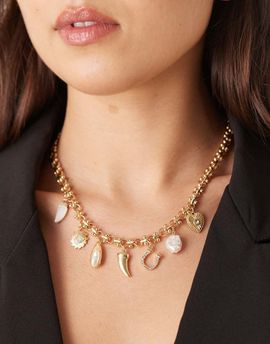 Accessorize Accessorize western haze charm necklace in gold
