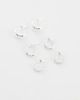 Accessorize Accessorize Z 3 pack chunky hoops in silver plated - 3