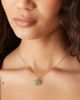Accessorize Accessorize Z aventurine pebble pendant necklace in 14k gold plated - 1