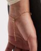 Accessorize Accessorize Z clover bracelet in 14k gold plate - 2