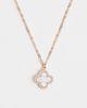 Accessorize Accessorize Z clover pendant necklace in 14k gold plated - 2