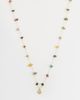 Accessorize Accessorize Z collection multi stationed stone necklace in 14kt gold plated - 1