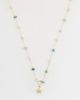 Accessorize Accessorize Z collection pink and green stationed starfish necklace in 14kt gold plated - 1