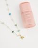 Accessorize Accessorize Z collection pink and green stationed starfish necklace in 14kt gold plated - 2