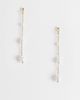 Accessorize Accessorize Z faux pearl chain drop earrings in 14kt gold plated - 1