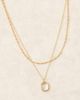Accessorize Accessorize Z layered clear faux quartz necklace in 14k gold plated - 2