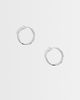 Accessorize Accessorize Z medium molten hoops in silver plated - 1