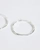 Accessorize Accessorize Z medium molten hoops in silver plated - 3