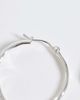 Accessorize Accessorize Z medium molten hoops in silver plated - 4