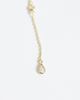 Accessorize Accessorize Z sparkle lariat chain necklace in 14k gold plated - 4